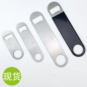 Stainless Steel <b>Bottle</b> Opener Flat Design 8cm 12cm 18cm With <b>Plastic</b> Handle For Beer Soda Bar Use - Product Image 5
