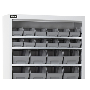 Fami Perfom AK 700X267x1651mm armario de piezas pequeñas con 48 cajas de recogida contenedores de aire - Product Image 2