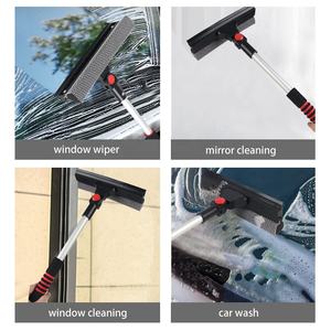 Espátula de alta calidad <span class=keywords><strong>AIDO</strong></span>, raspador de silicona suave, cabezal de cepillo giratorio, bloqueo de botón, espátula de ventana multifuncional - Product Image 2