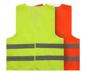 Manufacturer Wholesale Custom Logo Sleeveless Durable Reflective Safety Vest for Construction