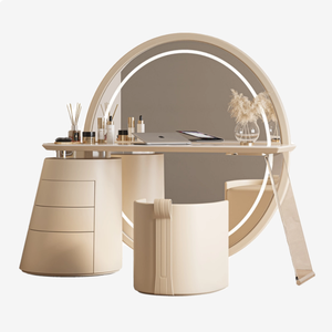 Dressing Table, Modern and Simple, Master Bedroom, High-end Dressing Table, Dressing Mirror, Storage Cabinet Integrated - Product Image 6