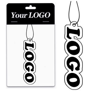 उच्च गुणवत्ता वाले मजबूत गंध कस्टम लोगो सुगंध फांसी कागज अनुकूलित डाई कट लोगो आकार कार एयर फ्रेशर्स लोगो के साथ - Product Image 1