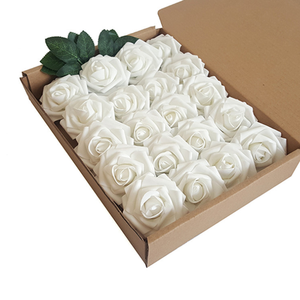 Fleur artificielle PE <span class=keywords><strong>Rose</strong></span> Fleur Mousse Fleur Mariage Saint Valentin Décoration de Noël 20 Pcs/boîte - Product Image 1