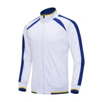 Kustom produk baru jaket pakaian Jogging Logo kustom pakaian olahraga baju latihan kebugaran Gym baju olahraga Set pria jaket ritsleting