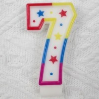 Bougie d'anniversaire numérique unique et colorée en paraffine, chiffres 0-9, pour fêtes et mariages
