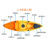 Plateforme de kayak de pêche et de loisirs aquatiques en LLDPE, longueur 2,1-3m, pour navigation à pagaie – Fournisseur Fabricant