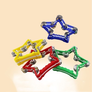 En gros, Instrument de percussion Orff : Sonnette à main en forme d'étoile à cinq branches de 6 pouces, aide pédagogique musicale pour enfants - Product Image 5