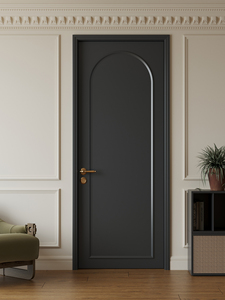 Puerta Interior de Madera Maciza y Compuesta Pintada, Estilo Francés, Crema, Insonorizada y Personalizada para Dormitorio - Product Image 5