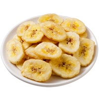 Gedroogde bananenchips, hard gedroogde bananen, bananenchips, gedroogd fruit, geurende bananen, ISO-gecertificeerd, hoogwaardig, gezond, 500g bulkverpakking