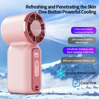 Ventilateur portable à LED avec message personnalisé, fonctionnant sur piles, sans pales, en silicone, silencieux, pour utilisation en voiture, autonomie de 4 à 6 heures