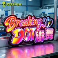Lettres lumineuses LED personnalisées à couleur magique, en acrylique semi-transparent, enseigne 3D, certification IPX7 CE, décoration publicitaire extérieure pour