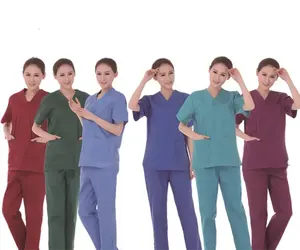 ملابس طبية عالية الجودة بأسعار الجملة، زي مستشفى من القطن 190 جرام، ملابس طبية للرجال والنساء، أطقم موحدة للجنسين - Product Image 5