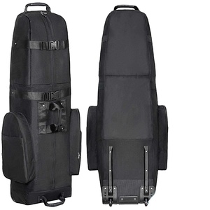 Échantillon gratuit, sac de golf rembourré personnalisé BSCI, sac de voyage pour clubs de golf à parois souples, sac de golf à roulettes, étui avec roues - Product Image 1