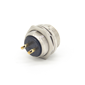 RP-GX16 ters RP GX16 geri konektörü RP-GX16-2 RP-GX16-2p erkek fiş IP55 havacılık 16MM 2 P 2Pin 2 Pin DIN - Product Image 5