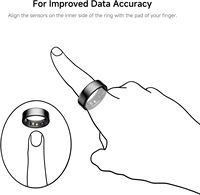 Outil de mesure intelligent pour bagues Kit de dimensionnement pour bagues intelligentes Santé Fitness Tailles Coffret Bijoux