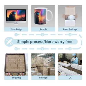 Tasses à sublimation de qualité supérieure 11oz avec logo pour impression par sublimation - Product Image 5