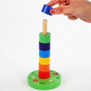 Ensemble de jouets éducatifs mignons animaux blocs tour lancer boucle corde anneau lancer <span class=keywords><strong>jeu</strong></span> - Product Image 2