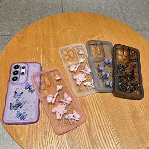 Funda Protectora para Teléfono con Diseño de Estrellas y Mariposas con Purpurina Epoxi, Transparente, Antigolpes y Suave para <span class=keywords><strong>Samsung</strong></span> <span class=keywords><strong>Galaxy</strong></span> S26 Ultra S25 Edge S24 S23 S22 <span class=keywords><strong>S21</strong></span> Plus S25FE - Product Image 6