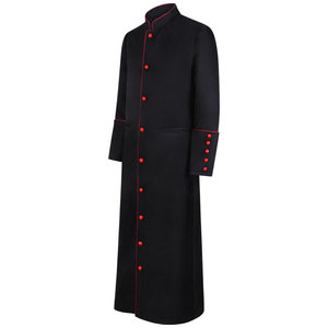 Disfraz de Halloween para Hombre, Disfraz Medieval de Sacerdote Católico, Pastor, Monje, Mago, Fiesta de Lujo - Product Image 2