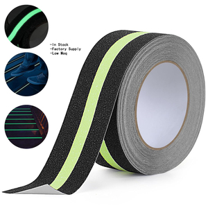 Échantillons gratuits, ruban adhésif antidérapant pour extérieur, sangle de traction <span class=keywords><strong>antidérapante</strong></span>, brille dans le noir, rayures vert foncé, luminescent, adapté aux escaliers - Product Image 2