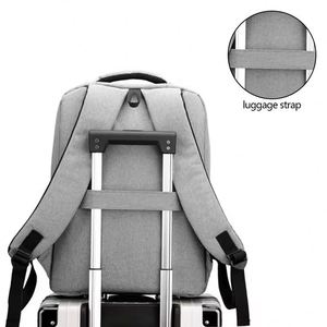 BSCI Factory Custom Logo Nylon Polyester <b>Student</b> School Bags Waterproof Men Business Rucksack Smart Laptop <b>Backpacks</b> with USB - Product Image 5