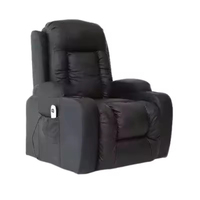 Fauteuil inclinable électrique en cuir avec massage et chauffage, recharge USB, pour soins aux seniors, fournisseur de meubles en gros, commande en gros