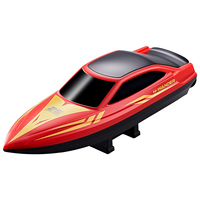 Bateau RC intelligent de navigation nocturne arc-en-ciel, double contrôle de vitesse, protection automatique contre la surchauffe, longue portée, feux de sécurité pour le lac