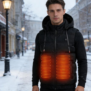 Chaleco calefactable de trabajo al aire libre de invierno 9 zonas de calefacción de talla grande logotipo personalizado USB algodón Casual directo de fábrica al por mayor Dropshipping - Product Image 4