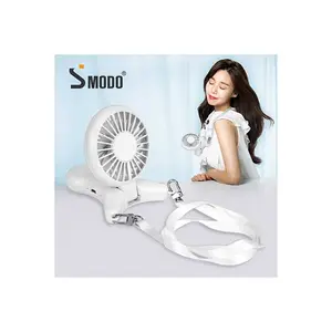 USB Necklace Type Portable Handheld Fan USB Charging 3 Level Wind-strength Handy Fan Factory direct sales