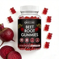 Gummies à la betterave rouge, CoQ10, inositol, grenade et vitamines B12, marque privée, pour l'énergie et le soutien cardiovasculaire