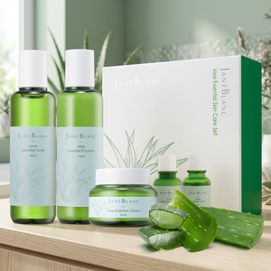 Ensemble de soins de la peau essentiels en 3 étapes JantBlanc Corée JB-AV3-SET avec Aloe Vera, Camomille et Acide Hyaluronique pour une action apaisante et hydratante - Product Image 2