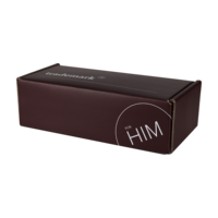 Boîte pliante personnalisée de luxe en papier recyclé gaufré, boîte d'expédition postale en carton ondulé brun de 2 mm d'épaisseur avec fentes, pour chaussettes avec logo