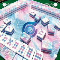 Tapis de Mahjong Américain Pliable de Luxe Écologique Imperméable Antidérapant Durable Portable pour Casino et Divertissement à Domicile