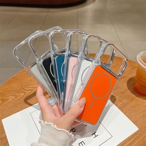 Fundas Magnéticas para Teléfono Móvil en Colores Originales de Diseñador para iPhone 17 Pro Max Air 16 15, Carcasa Transparente Resistente de TPU y PC Nano - Product Image 3