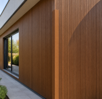 Borde de Madera Compuesta para Terraza WPC de 45x45 mm, Coextruido, Encastrable, Impermeable, con Diseño 3D de Grano de Madera, 8 Colores, ASTM E84 Clase B