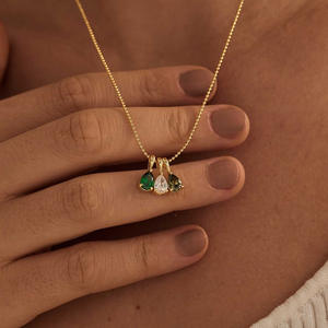 Nuevo Collar con Colgante de Piedra Natalicia de Julio, Acero Inoxidable, Impermeable, con Circonita en Forma de Gota de Agua, Moderno, para Regalo de Fiesta - Product Image 5