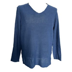 Maglione da Uomo con Scollo a V, Vestibilità Ampia, in Maglia, Tinta Unita, Maniche Lunghe, Casual, Taglie Forti, Morbido e Traspirante, OEM - Product Image 4