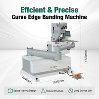 Machine à bordurer automatique pour chants courbes en MDF et PVC, idéale pour le bois et les meubles en contreplaqué