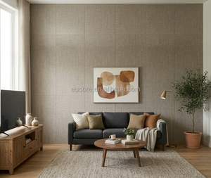 Panneau mural décoratif en SPC à texture tissu, anti-collision, imperméable, ignifuge, design moderne pour chambre, escalier, salle <span class=keywords><strong>de</strong></span> sport - Product Image 1