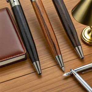 하이 퀄리티 사용자 정의 트위스트 디자인 나무 액체 볼펜 개인 로고와 친환경 비즈니스 사무실 쓰기 선물 - Product Image 3