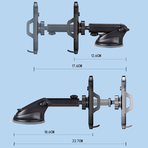 Support de téléphone universel pour tableau de bord de voiture à rotation de <span class=keywords><strong>270</strong></span> degrés, support de téléphone portable pour grille d'aération avec coussin en gel adhésif lavable <span class=keywords><strong>et</strong></span> résistant - Product Image 5