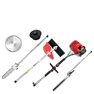 Accesorios Multifuncionales para Herramientas de Jardín, Cabezal de Sierra para Cortar Ramas Altas, Compatible con Cortacésped XF XF-G005 3/8 pulgadas, Rojo/Naranja, CE, Juego de 6 Piezas - Product Image 5