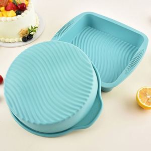 Non-Stick <b>Silicone</b> Fluted Chiffon Toast Cake <b>Baking</b> Mold Round Cake Pan for Jello Gelatin Bread - Product Image 3