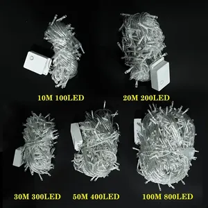 10M 100LEDs 220V Outdoor Low Voltage Christmas Fairy <strong>Lights</strong> Green PVC <strong>Wire</strong> Waterproof <strong>LED</strong> String <strong>Lights</strong> - Product Image 5