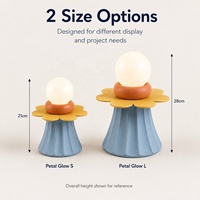 Lampe de table AC rechargeable en PLA imprimée en 3D sur mesure, design simple, options d'emballage couleur pour marques de cadeaux en marque blanche