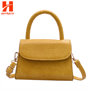 Bolso cruzado pequeño con patrón de cocodrilo para mujer, <span class=keywords><strong>bandolera</strong></span> de cuero PU, Mini bolso de hombro con asa superior - Product Image 5