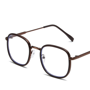 Kacamata miopia mode baru 2024 untuk wanita pria kacamata transparan persegi kecil <span class=keywords><strong>Retro</strong></span> 0 Diopter kacamata resep optik - Product Image 4