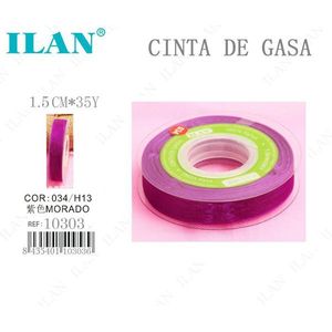ILAN Nastro di Gaze 1,5 cm x 35 Y Viola per Lavori Artigianali - Product Image 1