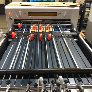 Apilador automático de 1400mm, 2 rollos de lámina de cartón, hoja rotativa, máquina laminadora de papel Kraft, precio - Product Image 4