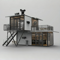 Bar et restaurant en conteneur, construction préfabriquée de haute qualité pour la restauration et le service de boissons en plein air, directement de l'usine